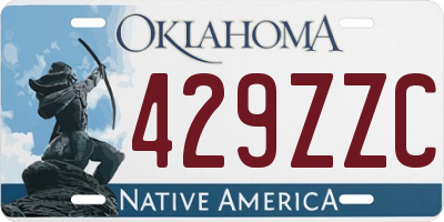 OK license plate 429ZZC