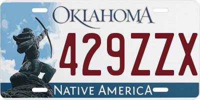 OK license plate 429ZZX