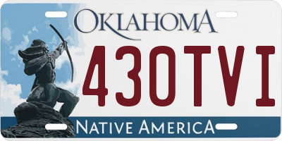 OK license plate 430TVI