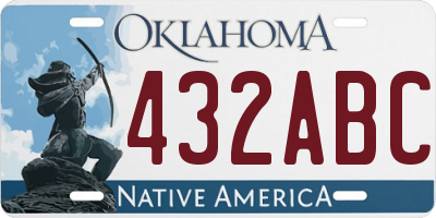 OK license plate 432ABC