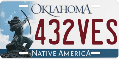 OK license plate 432VES