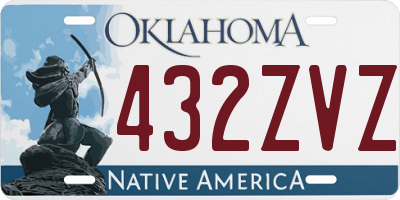 OK license plate 432ZVZ