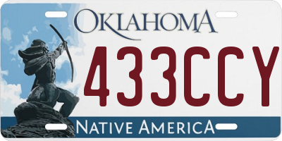 OK license plate 433CCY