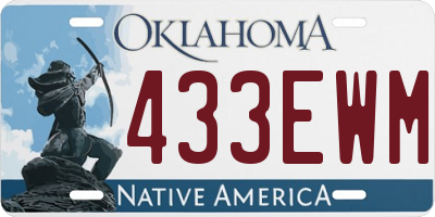 OK license plate 433EWM
