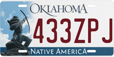 OK license plate 433ZPJ