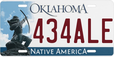 OK license plate 434ALE