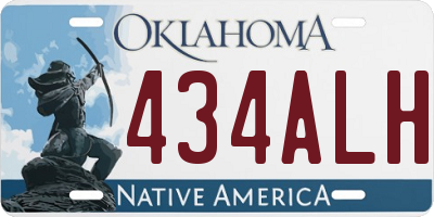 OK license plate 434ALH