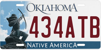 OK license plate 434ATB