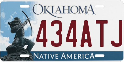 OK license plate 434ATJ