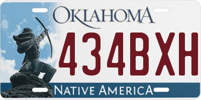 OK license plate 434BXH