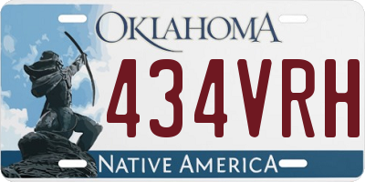OK license plate 434VRH