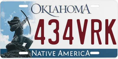 OK license plate 434VRK