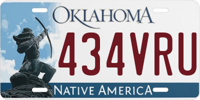 OK license plate 434VRU