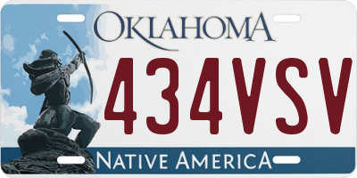 OK license plate 434VSV