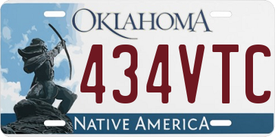 OK license plate 434VTC
