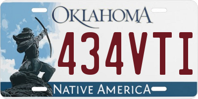 OK license plate 434VTI