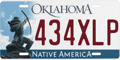 OK license plate 434XLP