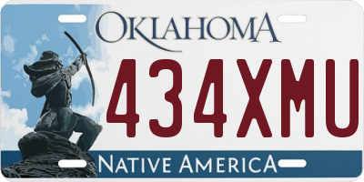 OK license plate 434XMU