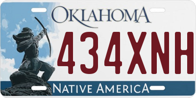 OK license plate 434XNH