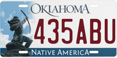 OK license plate 435ABU