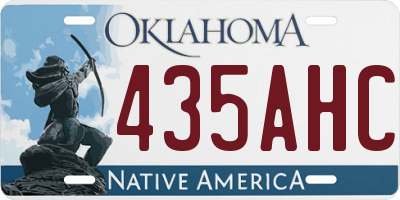 OK license plate 435AHC