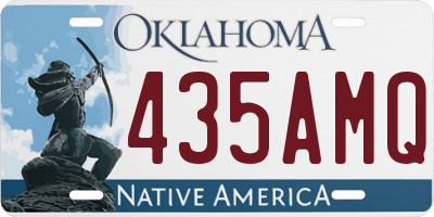 OK license plate 435AMQ