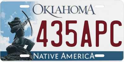 OK license plate 435APC