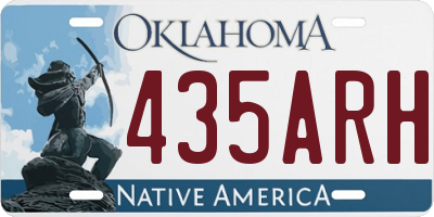 OK license plate 435ARH
