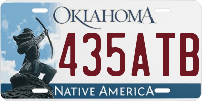 OK license plate 435ATB