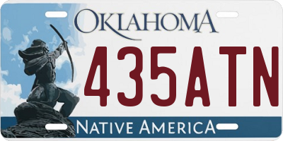OK license plate 435ATN