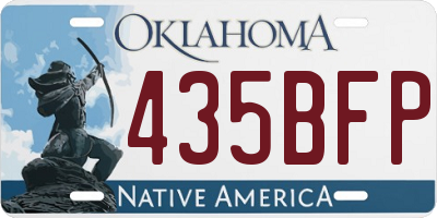 OK license plate 435BFP