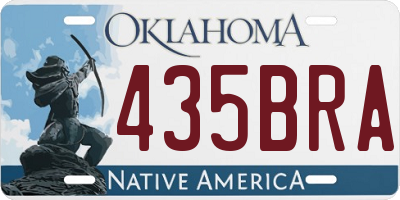 OK license plate 435BRA