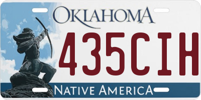 OK license plate 435CIH