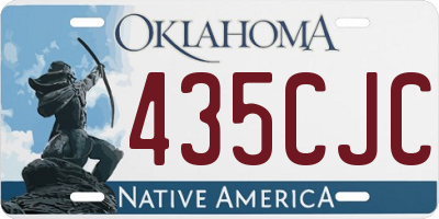 OK license plate 435CJC