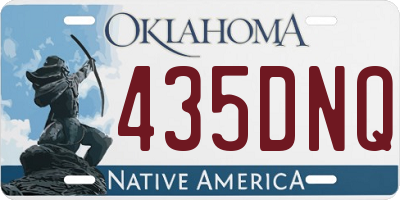 OK license plate 435DNQ