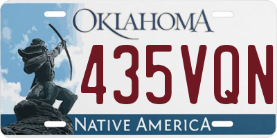 OK license plate 435VQN
