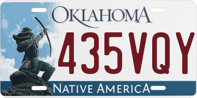 OK license plate 435VQY