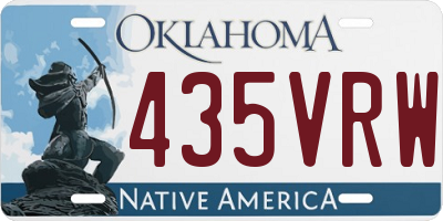 OK license plate 435VRW