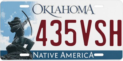 OK license plate 435VSH