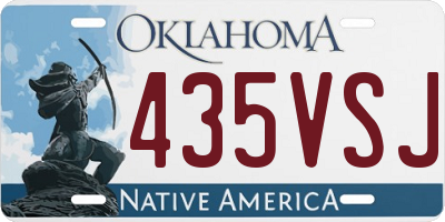 OK license plate 435VSJ