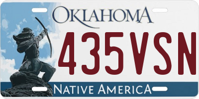 OK license plate 435VSN