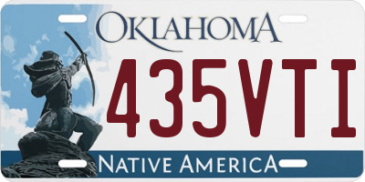 OK license plate 435VTI