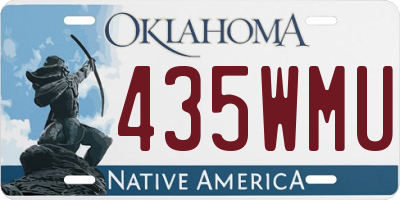 OK license plate 435WMU