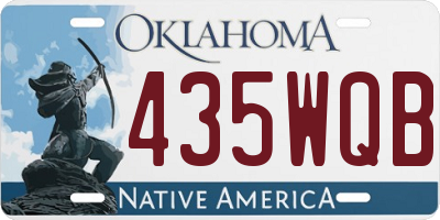 OK license plate 435WQB