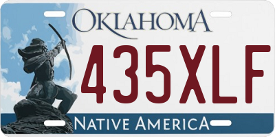 OK license plate 435XLF