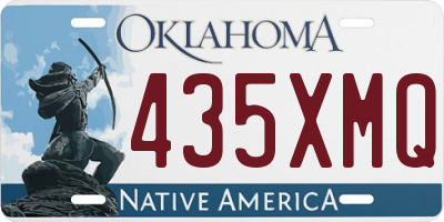 OK license plate 435XMQ