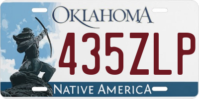 OK license plate 435ZLP