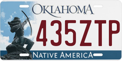 OK license plate 435ZTP