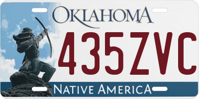 OK license plate 435ZVC