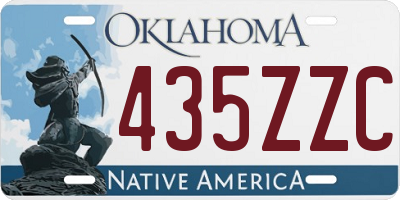 OK license plate 435ZZC